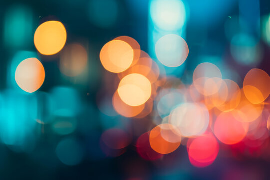 Abstract blurry bokeh out of focus. Background for design with selective focus and copy space.