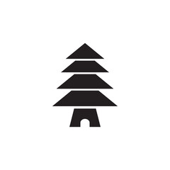 tree house logo icon design minimalist.