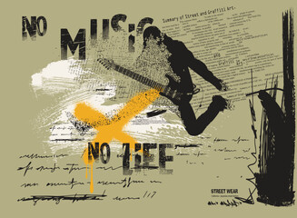 graffiti slogan print with neon spray, t shirt graphics print vector illustration design, vector grunge background, Urban typography hipster street art for T shirt © Sukman