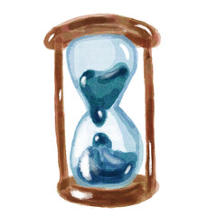 hourglass with sand