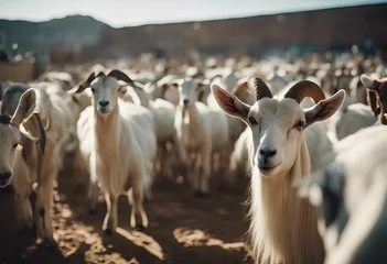 Fotobehang sacrifices feast slaughter the qurban goats worship Muslim © akkash jpg
