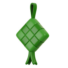 ketupat 3d illustartion