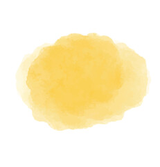 orange watercolor splash vector on white background