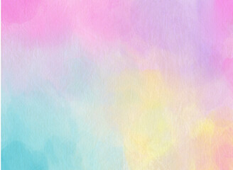 abstract watercolor background with pastel colors. rainbow watercolor vector with paper texture