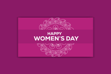 women's day social media flower design template 