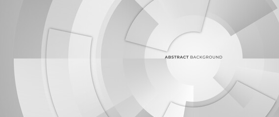 Grey gradient geometry circle technology background for business cards, presentations, brochures, banners and wallpapers.