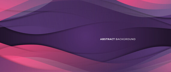 Abstract purple background with dinamic gradient wave for business card, presentation, brochure, banner, and wallpaper.