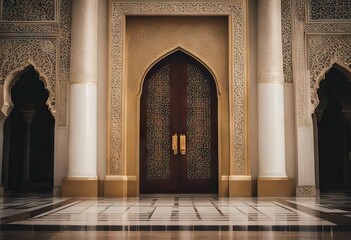 Fototapeta na wymiar beautiful Shaikh Surakarta 11th It looks door Mosque Surakarta November 2023 Grand Zayed