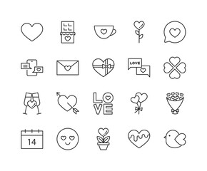 バレンタインのベクターアイコン