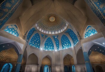known Shah finished Selangor Sultan Malaysia It Aziz construction mosque Blue 1988 Dome Salahuddin Mosque Abdul state Mosque - obrazy, fototapety, plakaty