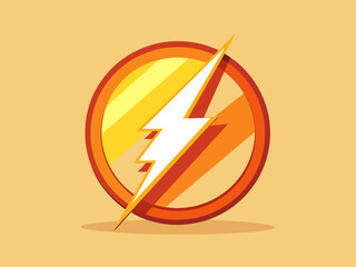 Flash icon vector. Flash vector design.