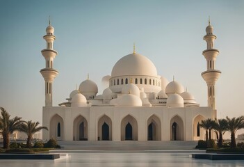 Fototapeta na wymiar Pearl newly Jassim Qatar Mosque | 2023 bin Island PearlDoha December 12 Hamad opened
