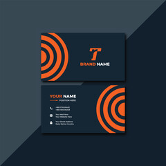 Minimal Monochrome Business Card Design
