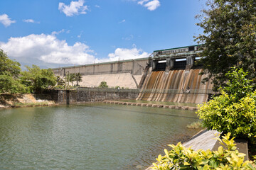 Malampuzha dam view at Palakkad district Kerala South India. Boating at Malampuzha garden hydroelectric dam