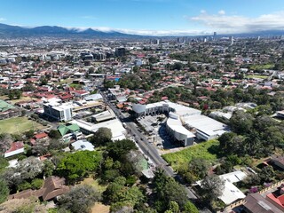 Aerial View of Escazu with Plaza Atlantis and Barrio Maynard.
