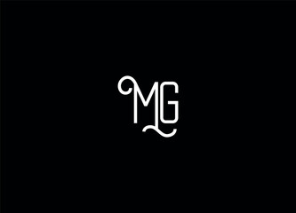Fototapeta premium MG initial logo design and creative logo