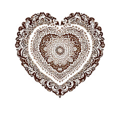 Heart-shaped digital artwork