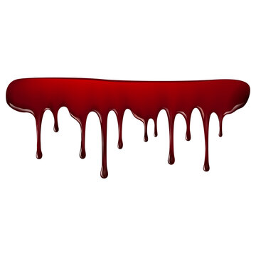 red paint dripping