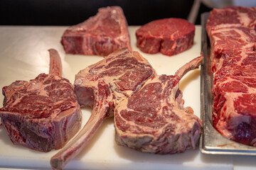 raw beef steak