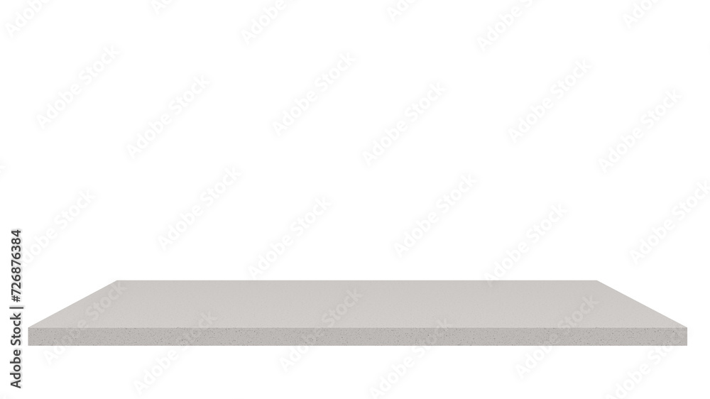 Poster empty space stone top surface object isolated on empty background for interior design element. reali
