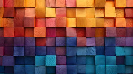 A Stacked Spectrum MultiColored Wooden Blocks,,
Stacked Spectrum Wooden Blocks