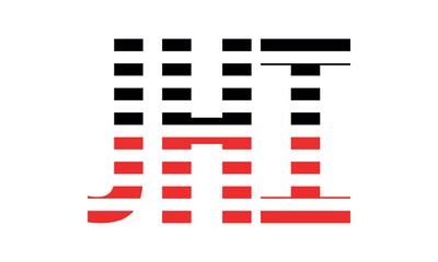 JHI three initial letter iconic line negative space minimal logo design vector template. monogram, abstract, wordmark, business, typography, minimalist, brand, company, flat, modern, unique, simple