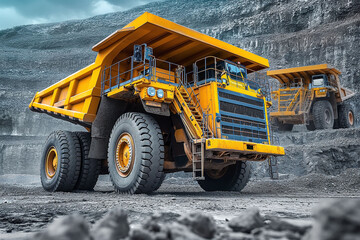 Heavy Equipment, Dump Truck, Mining, Earth Movers, Excavator