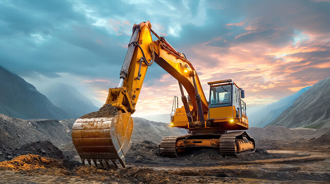 Excavator, Heavy Equipment, Dump Truck, Mining, Earth Movers