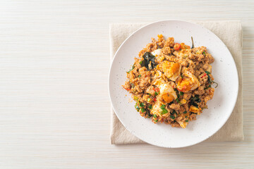 Stir Fried Minced Pork with Salted Egg