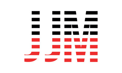 JJM three initial letter iconic line negative space minimal logo design vector template. monogram, abstract, wordmark, business, typography, minimalist, brand, company, flat, modern, unique, simple