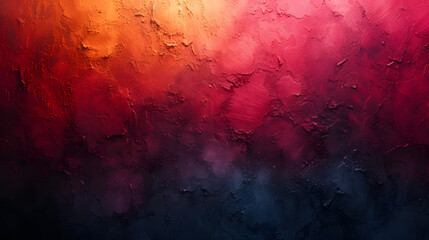 A Close Up of a Painting With Red and Blue Colors