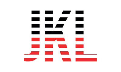 JKL three initial letter iconic line negative space minimal logo design vector template. monogram, abstract, wordmark, business, typography, minimalist, brand, company, flat, modern, unique, simple