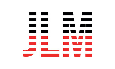 JLM three initial letter iconic line negative space minimal logo design vector template. monogram, abstract, wordmark, business, typography, minimalist, brand, company, flat, modern, unique, simple