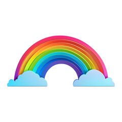 rainbow-arching-gracefully-embossed-in-3d-style-suspended-in-a-void-devoid-of-background
