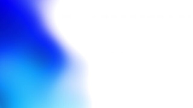 Blue gradient mesh loop animation on white background with free space