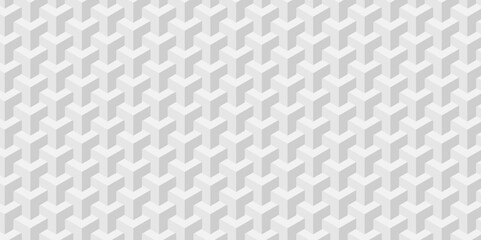 Abstract cubes geometric tile and mosaic wall or grid backdrop hexagon technology wallpaper background. White and gray geometric block cube structure backdrop grid triangle texture vintage design.