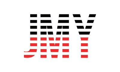 JMY three initial letter iconic line negative space minimal logo design vector template. monogram, abstract, wordmark, business, typography, minimalist, brand, company, flat, modern, unique, simple