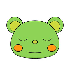 Teddy Head Cartoon Animal