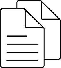 Rounded filled Editable stroke Document Icon