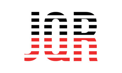 JQR three initial letter iconic line negative space minimal logo design vector template. monogram, abstract, wordmark, business, typography, minimalist, brand, company, flat, modern, unique, simple