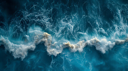 Majestic Ocean With Powerful Waves - obrazy, fototapety, plakaty