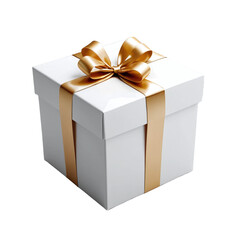 Fototapeta premium Gift box present isolated transparent background