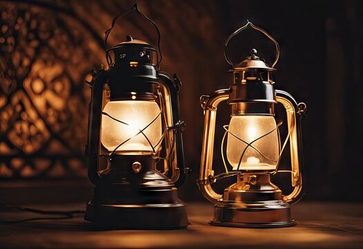 prayer lantern Islamic Vintage lamp tashbeeh image concept