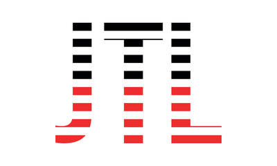 JTL three initial letter iconic line negative space minimal logo design vector template. monogram, abstract, wordmark, business, typography, minimalist, brand, company, flat, modern, unique, simple