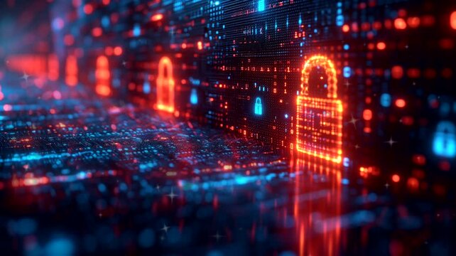 Cyber lock security internet data system