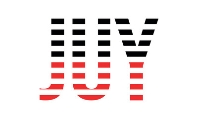 JUY three initial letter iconic line negative space minimal logo design vector template. monogram, abstract, wordmark, business, typography, minimalist, brand, company, flat, modern, unique, simple