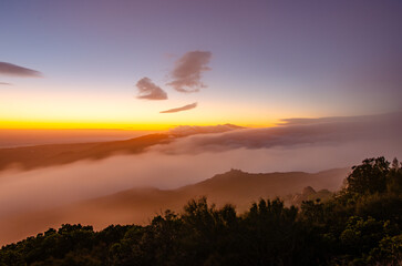 Santa Barbara Mountains, Summit, Fog