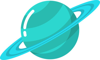 vector illustration of the planet Saturn