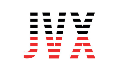 JVX three initial letter iconic line negative space minimal logo design vector template. monogram, abstract, wordmark, business, typography, minimalist, brand, company, flat, modern, unique, simple