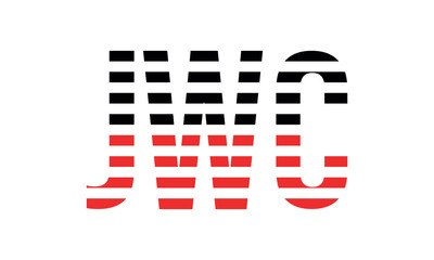 JWC three initial letter iconic line negative space minimal logo design vector template. monogram, abstract, wordmark, business, typography, minimalist, brand, company, flat, modern, unique, simple